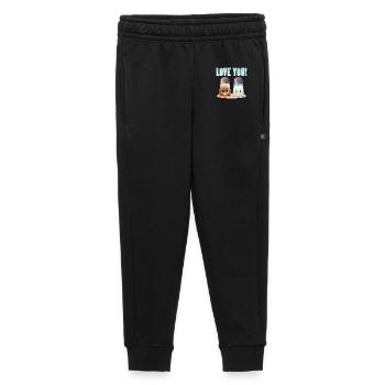 PEPPER SALT STREUER - LOVE YOU - LUSTIGES ZITAT - Kinder/Teenager Premium Sweathose - Schwarz - Vorne - AI Model Kid Male (0cm)