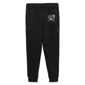 Loup - Pantalon de survêtement enfant/adolescent premium - noir - Devant - AI Model Kid Male (0cm)