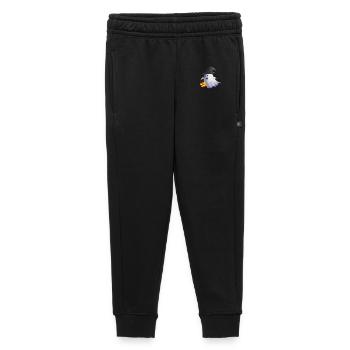 Fantôme avec chapeau de sorcière et citrouille-lanterne - Pantalon de survêtement enfant/adolescent premium - noir - Devant - AI Model Kid Male (0cm)