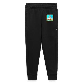 PELLETER LA NEIGE - MERCI PARESSEUX - Pantalon de survêtement enfant/adolescent premium - noir - Devant - AI Model Kid Male (0cm)