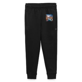 Skandinavisches Weihnachtsdorf - Kinder/Teenager Premium Sweathose - Schwarz - Vorne - AI Model Kid Male (0cm)