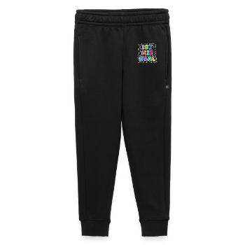 I don't care about relax statement indifferent attitude - Kids’/Teens' Premium Sweatpants - black - Front - AI Model Kid Male (0cm)