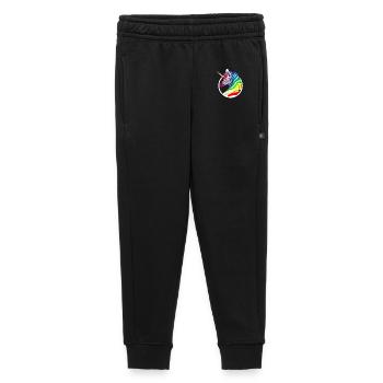 Licorne arc-en-ciel Zèbre - Pantalon de survêtement enfant/adolescent premium - noir - Devant - AI Model Kid Male (0cm)