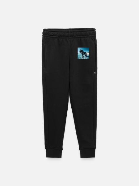 Pferd im Wasser - Kinder/Teenager Premium Sweathose - Schwarz