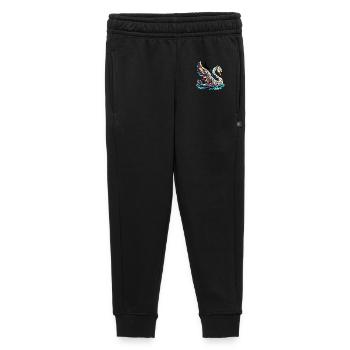 Cygne - Pantalon de survêtement enfant/adolescent premium - noir - Devant - AI Model Kid Male (0cm)