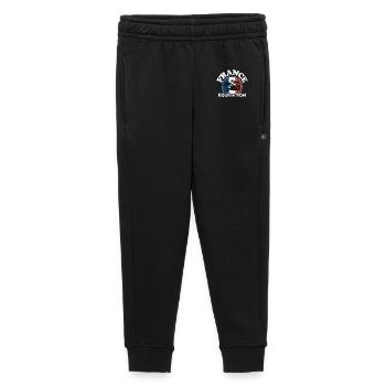 Équitation - France Équitation - Sport équestre. - Pantalon de survêtement enfant/adolescent premium - noir - Devant - AI Model Kid Male (0cm)