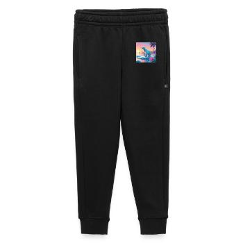 Ours polaire en vacances - Pantalon de survêtement enfant/adolescent premium - noir - Devant - AI Model Kid Male (0cm)