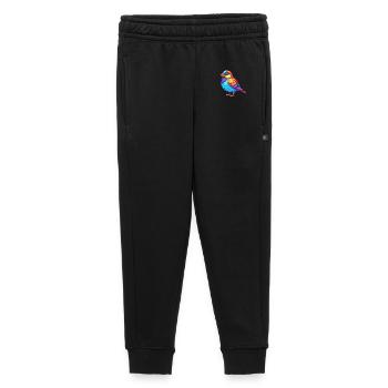 Moineau coloré Kawaii Dessin animé Personnage Clipart - Pantalon de survêtement enfant/adolescent premium - noir - Devant - AI Model Kid Male (0cm)