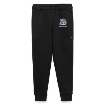 Flamant rose vacances soleil et arc-en-ciel - Pantalon de survêtement enfant/adolescent premium - noir - Devant - AI Model Kid Male (0cm)