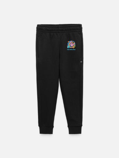 Summer Beach Vacation flamingo with Rainbow - Kids’/Teens' Premium Sweatpants - black
