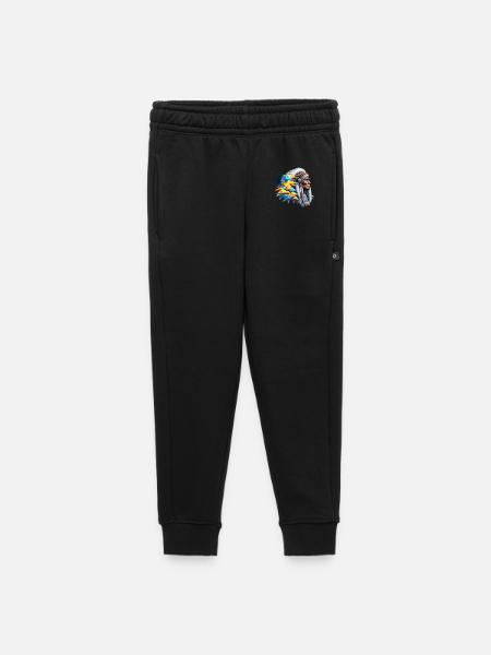 Amérindien Américain - Pantalon de survêtement enfant/adolescent premium - noir - Devant