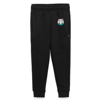 Chat droit écossais race dessin animé Kawaii Animal - Pantalon de survêtement enfant/adolescent premium - noir - Devant - AI Model Kid Male (0cm)