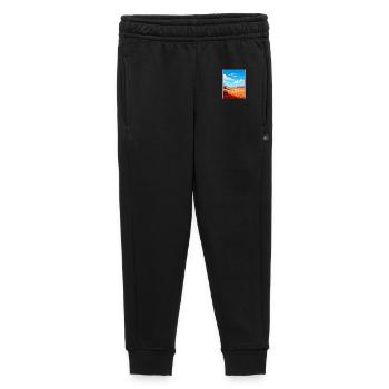 Merzouga Morocco Travel Poster Souvenir Paint WPA - Kids’/Teens' Premium Sweatpants - black - Front - AI Model Kid Male (0cm)