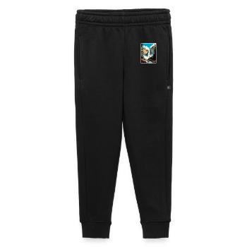 Yosemite Vernal Falls California Travel Poster WPA - Kids’/Teens' Premium Sweatpants - black - Front - AI Model Kid Male (0cm)