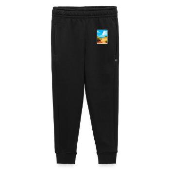 Indiana Dunes National Park Travel Poster Souvenir - Kids’/Teens' Premium Sweatpants - black - Front - AI Model Kid Male (0cm)