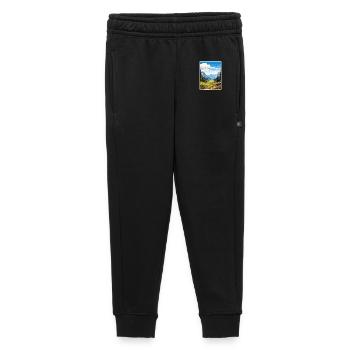 Kings Canyon National Park Travel Poster Souvenir - Kids’/Teens' Premium Sweatpants - black - Front - AI Model Kid Male (0cm)