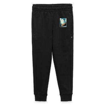 Vail Ski Resort Skiing Travel Poster Souvenir WPA - Kids’/Teens' Premium Sweatpants - black - Front - AI Model Kid Male (0cm)