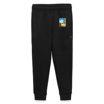 Ephesus Turkey Travel Poster Souvenir Painting WPA - Kids’/Teens' Premium Sweatpants - black - Front - AI Model Kid Male (0cm)