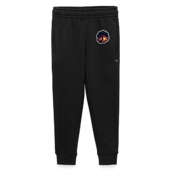 Sonnenuntergangsbaum Sticker - Kinder/Teenager Premium Sweathose - Schwarz - Vorne - AI Model Kid Male (0cm)