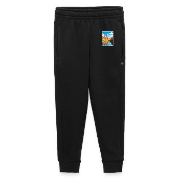 Girona Spain Travel Poster Souvenir Postcard Paint - Kids’/Teens' Premium Sweatpants - black - Front - AI Model Kid Male (0cm)