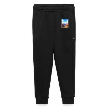 Grand Canyon National Park Arizona Travel Poster - Kids’/Teens' Premium Sweatpants - black - Front - AI Model Kid Male (0cm)