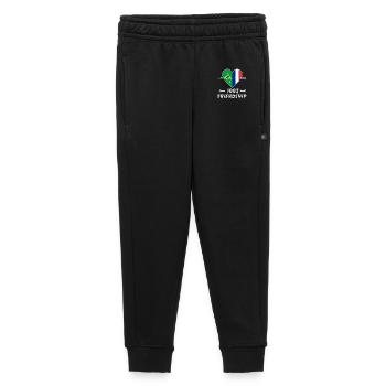 Brasilien und Frankreich 100% Freundschaft - Kinder/Teenager Premium Sweathose - Schwarz - Vorne - AI Model Kid Male (0cm)