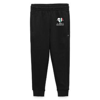 100 % amitié entre la Corée du Sud et l'Italie - Pantalon de survêtement enfant/adolescent premium - noir - Devant - AI Model Kid Male (0cm)