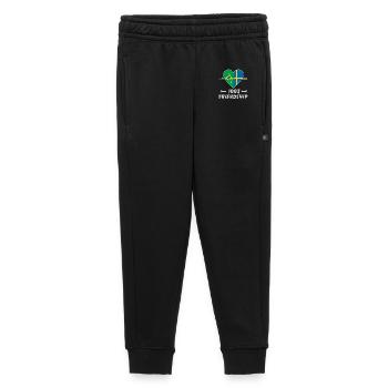 Brasilien und Schweden 100% Freundschaft - Kinder/Teenager Premium Sweathose - Schwarz - Vorne - AI Model Kid Male (0cm)