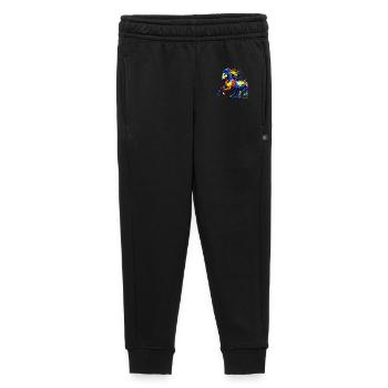 Cheval - Pantalon de survêtement enfant/adolescent premium - noir - Devant - AI Model Kid Male (0cm)
