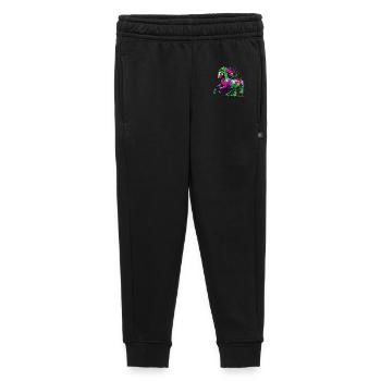Cheval - Pantalon de survêtement enfant/adolescent premium - noir - Devant - AI Model Kid Male (0cm)