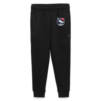 Chat astronaute solitaire attrapant cœur - Pantalon de survêtement enfant/adolescent premium - noir - Devant - AI Model Kid Male (0cm)