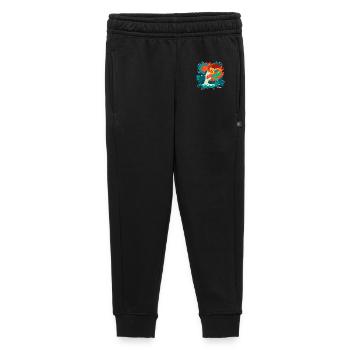 Mermaid versus Shark - Kids’/Teens' Premium Sweatpants - black - Front - AI Model Kid Male (0cm)
