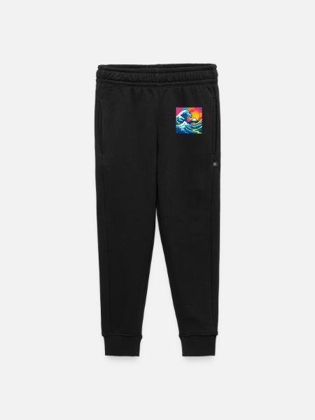 The (almost) wise wave - Kids’/Teens' Premium Sweatpants - black