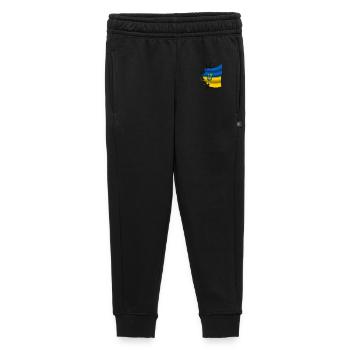 Drapeau de l’Ukraine - Ukraine - Drapeau Broken Design - Pantalon de survêtement enfant/adolescent premium - noir - Devant - AI Model Kid Male (0cm)