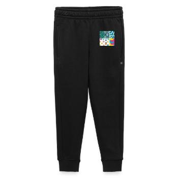 Vibrant Abstract and Playful Creature Pattern - Kids’/Teens' Premium Sweatpants - black - Front - AI Model Kid Male (0cm)