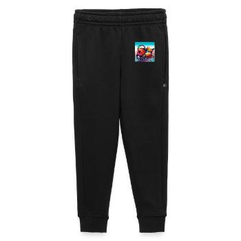 Canard mandarin - Pantalon de survêtement enfant/adolescent premium - noir - Devant - AI Model Kid Male (0cm)