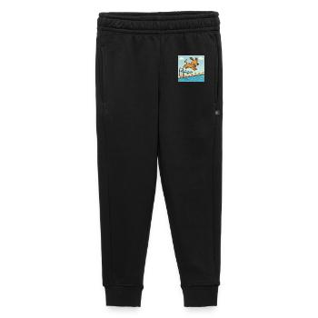 Chien joueur sautant dans l’eau - Pantalon de survêtement enfant/adolescent premium - noir - Devant - AI Model Kid Male (0cm)