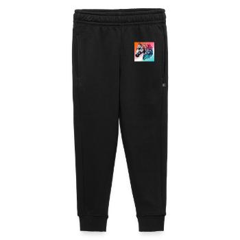 cheval - Pantalon de survêtement enfant/adolescent premium - noir - Devant - AI Model Kid Male (0cm)