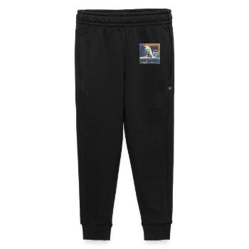 Motif de chat avec message de paix - Pantalon de survêtement enfant/adolescent premium - noir - Devant - AI Model Kid Male (0cm)