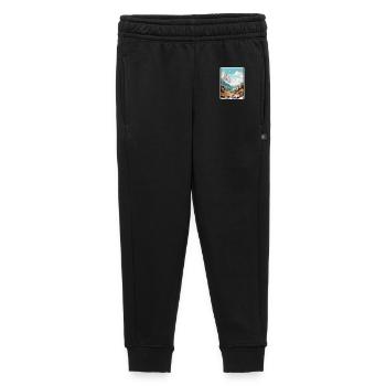 Französische Alpen Frankreich Vintage-Reiseplakat Stadtbild - Kinder/Teenager Premium Sweathose - Schwarz - Vorne - AI Model Kid Male (0cm)