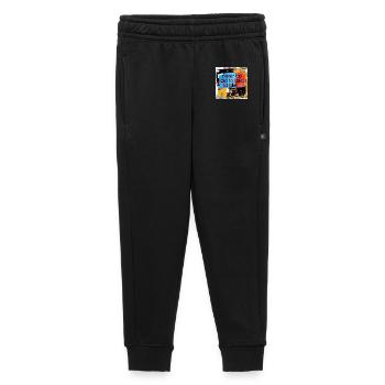Life motto with motorcycle art - Kids’/Teens' Premium Sweatpants - black - Front - AI Model Kid Male (0cm)