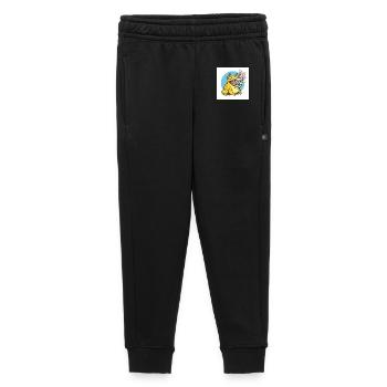 Laughing frog with money rain - Kids’/Teens' Premium Sweatpants - black - Front - AI Model Kid Male (0cm)