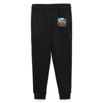 Horizon urbain Berlin Porte de Brandebourg Oeuvre d’art - Pantalon de survêtement enfant/adolescent premium - noir - Devant - AI Model Kid Male (0cm)