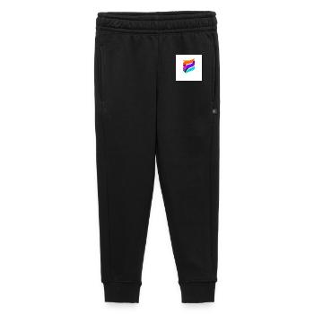 Ruban coloré forme abstrait - Pantalon de survêtement enfant/adolescent premium - noir - Devant - AI Model Kid Male (0cm)