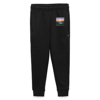 Coucher de soleil sur la vallée lacustre - Pantalon de survêtement enfant/adolescent premium - noir - Devant - AI Model Kid Male (0cm)