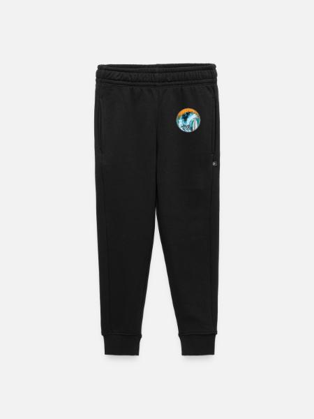 Welle im Surfzauber Patch - Kinder/Teenager Premium Sweathose - Schwarz