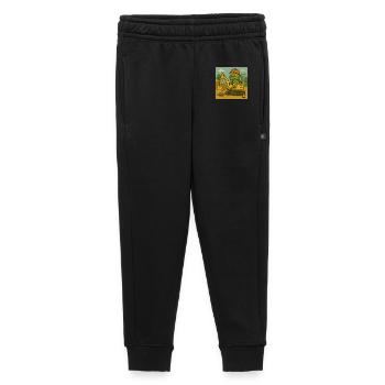 Doni auf dem Bagger – Baustellenabenteuer mit Herz - Kinder/Teenager Premium Sweathose - Schwarz - Vorne - AI Model Kid Male (0cm)