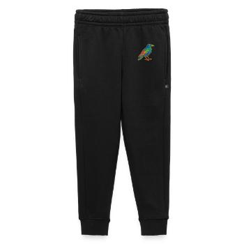 Rainbow Raven Patch Design - Kids’/Teens' Premium Sweatpants - black - Front - AI Model Kid Male (0cm)