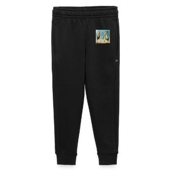 Surreal flock of birds on the beach - Kids’/Teens' Premium Sweatpants - black - Front - AI Model Kid Male (0cm)