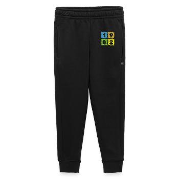44. Geburtstag Farbige Patches since 01/1982 - Kinder/Teenager Premium Sweathose - Schwarz - Vorne - AI Model Kid Male (0cm)